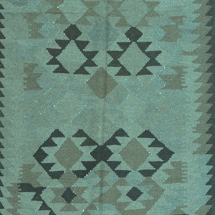 Southwestern Light Blue Country Rug, con2440lblu