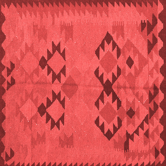 Machine Washable Southwestern Red Country Rug, wshcon2440red