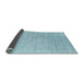 Thickness of Contemporary Sky Blue Modern Rug, con2441