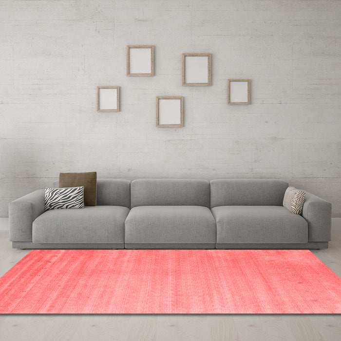 Contemporary Red Washable Rugs