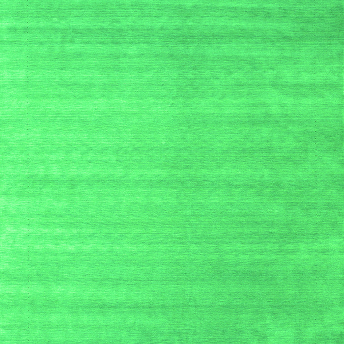 Serging Thickness of Machine Washable Abstract Green Contemporary Area Rugs, wshcon2441grn
