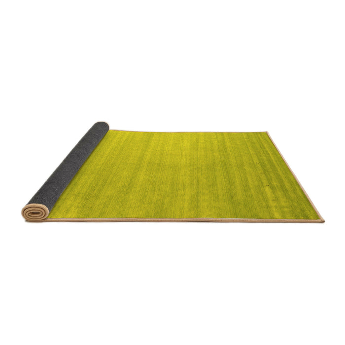 Sideview of Abstract Yellow Contemporary Rug, con2441yw