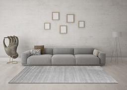 Machine Washable Abstract Gray Contemporary Rug in a Living Room,, wshcon2441gry