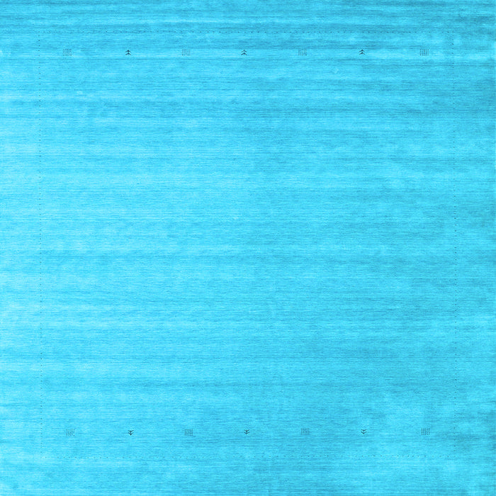 Square Abstract Light Blue Contemporary Rug, con2441lblu