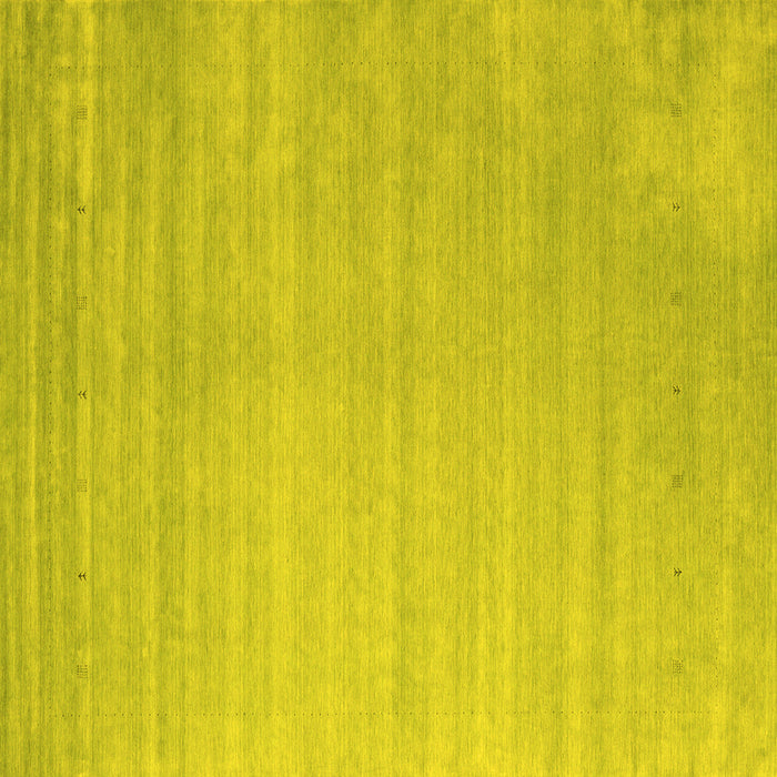 Square Abstract Yellow Contemporary Rug, con2441yw