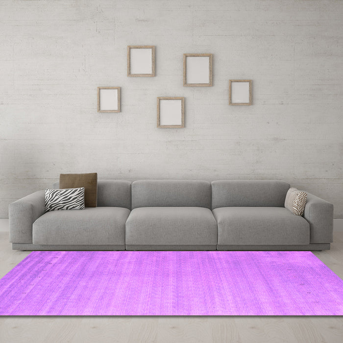 Machine Washable Abstract Pink Contemporary Rug in a Living Room, wshcon2441pnk