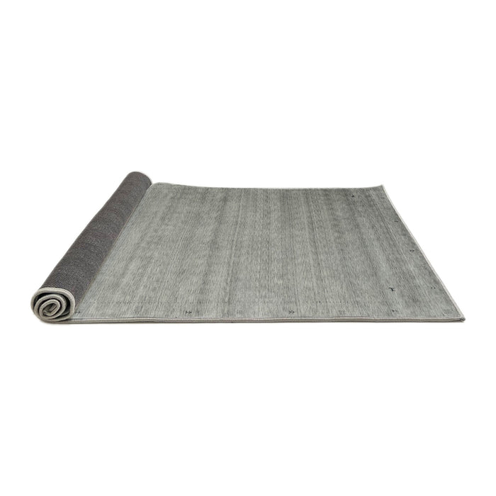 Thickness of Contemporary Dark Gray Modern Rug, con2442