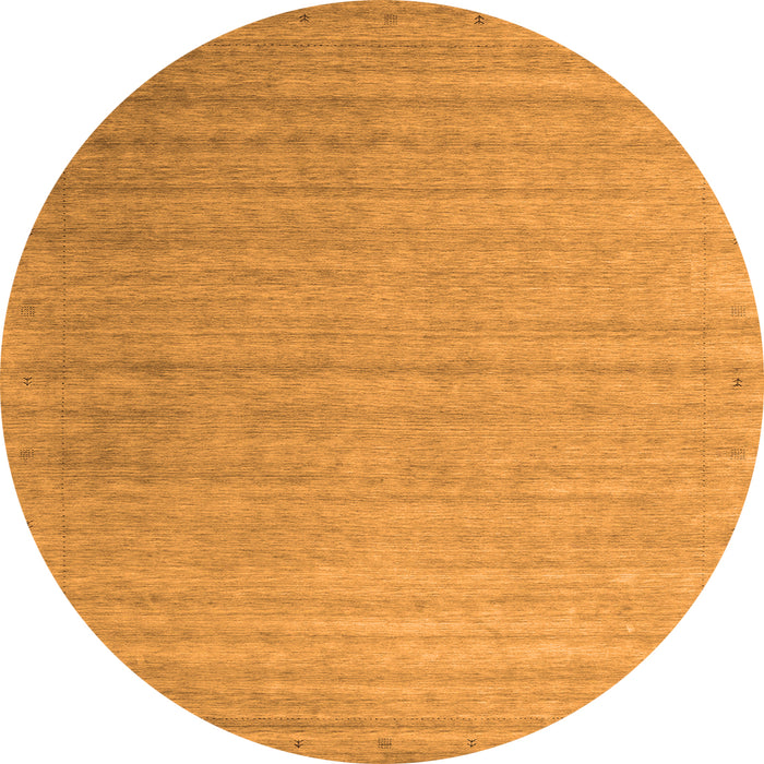 Square Abstract Orange Contemporary Rug, con2442org