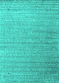 Abstract Turquoise Contemporary Rug, con2442turq