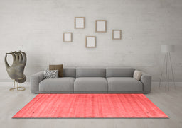 Contemporary Red Washable Rugs