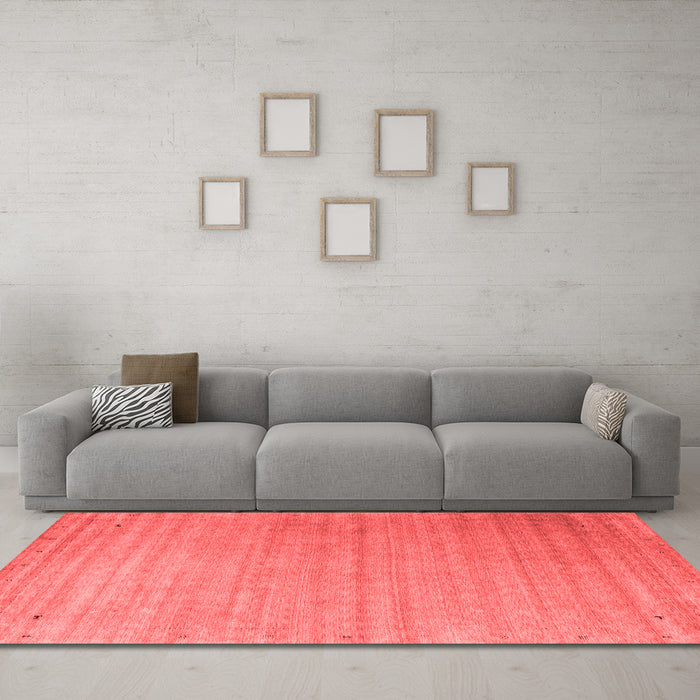 Contemporary Red Washable Rugs