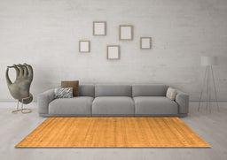 Machine Washable Abstract Orange Contemporary Area Rugs in a Living Room, wshcon2442org