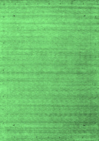 Abstract Emerald Green Contemporary Rug, con2442emgrn