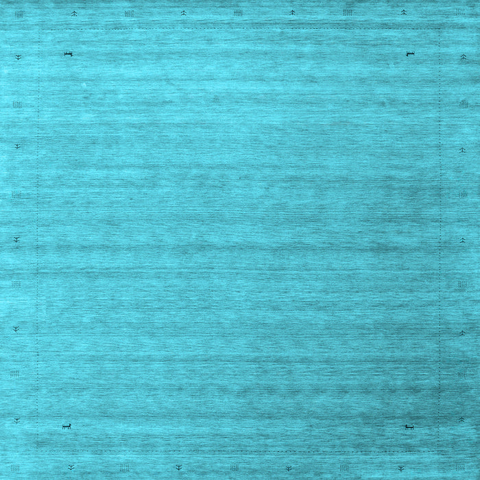 Square Machine Washable Abstract Light Blue Contemporary Rug, wshcon2442lblu