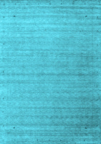 Abstract Light Blue Contemporary Rug, con2442lblu