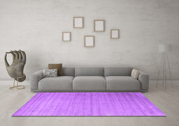 Machine Washable Abstract Purple Contemporary Area Rugs in a Living Room, wshcon2442pur