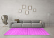 Machine Washable Abstract Pink Contemporary Rug in a Living Room, wshcon2442pnk