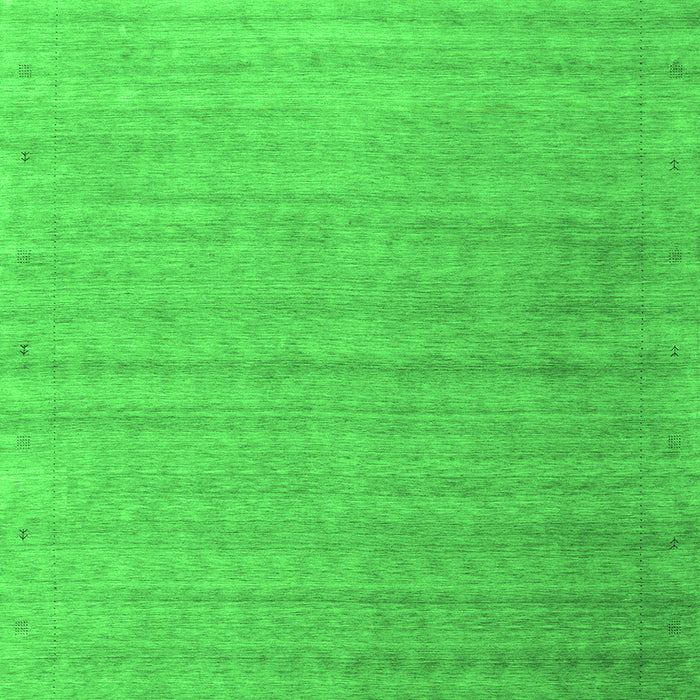 Serging Thickness of Machine Washable Abstract Green Contemporary Area Rugs, wshcon2442grn