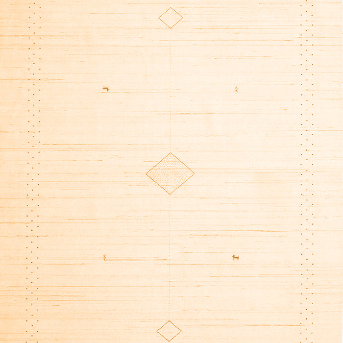 Solid Orange Modern Rug, con2443org