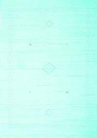 Solid Turquoise Modern Rug, con2443turq