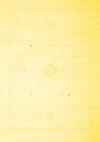 Solid Yellow Modern Rug, con2443yw