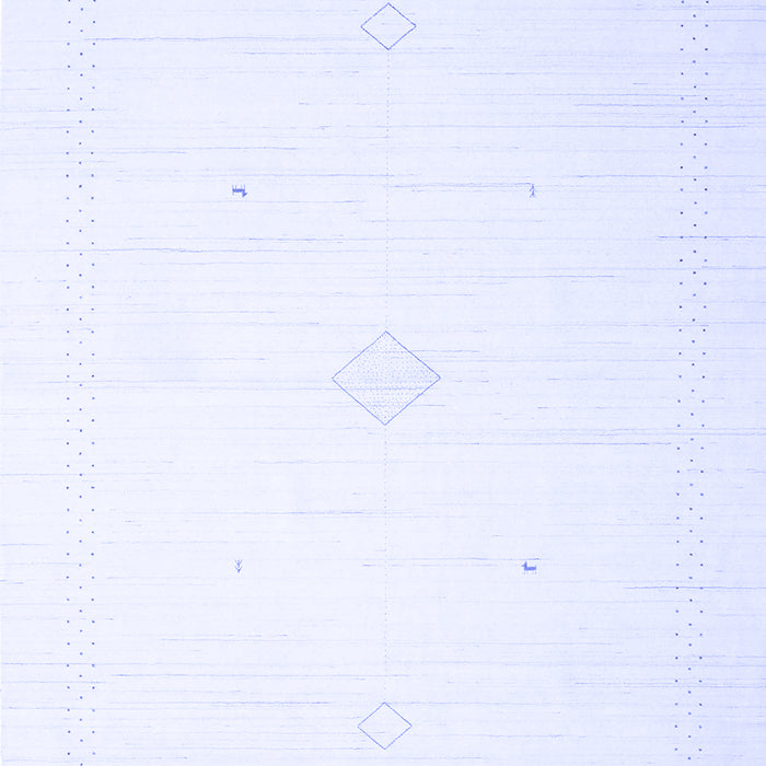 Machine Washable Solid Blue Modern Rug, wshcon2443blu