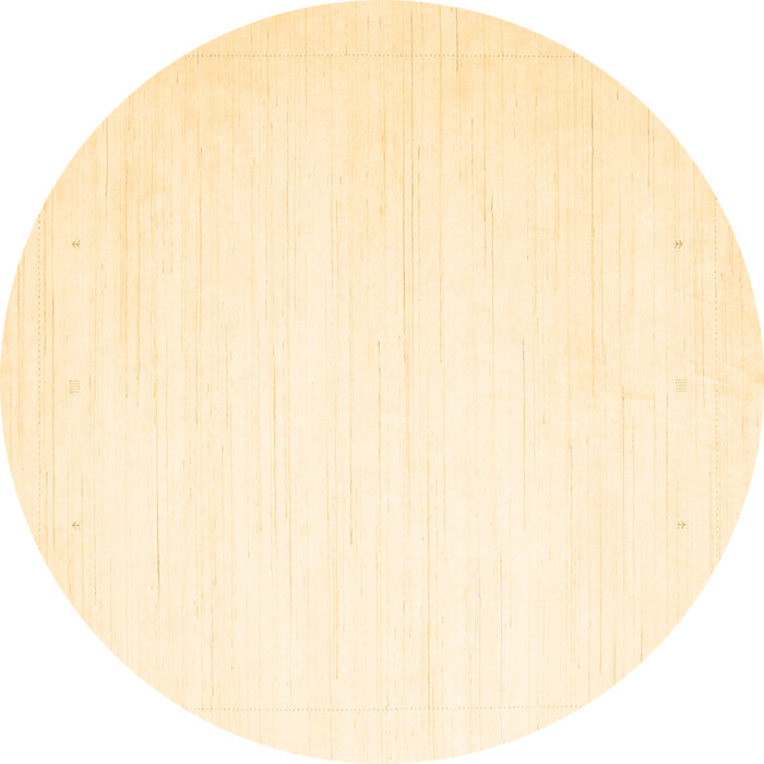 Round Solid Brown Modern Rug, con2444brn