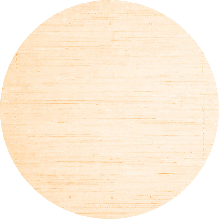 Square Solid Orange Modern Rug, con2444org