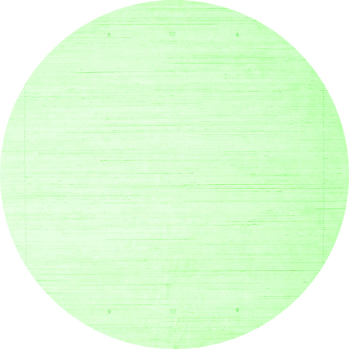 Machine Washable Solid Green Modern Area Rugs, wshcon2444grn