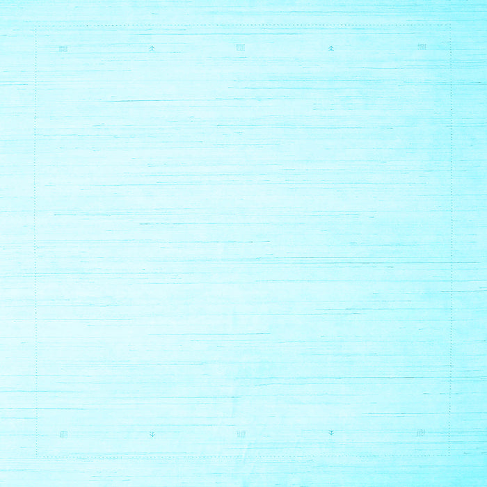 Square Solid Light Blue Modern Rug, con2444lblu