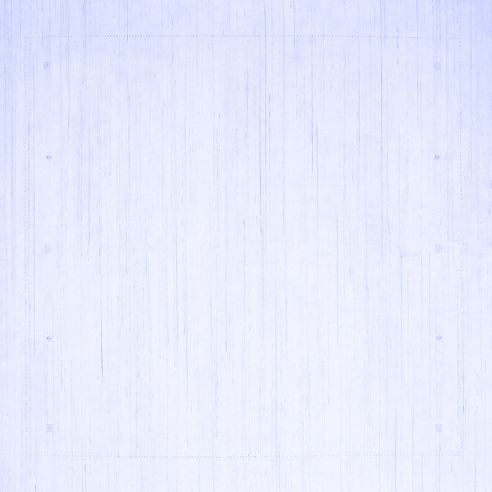 Square Machine Washable Solid Blue Modern Rug, wshcon2444blu