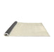 Thickness of Contemporary Beige Solid Rug, con2445