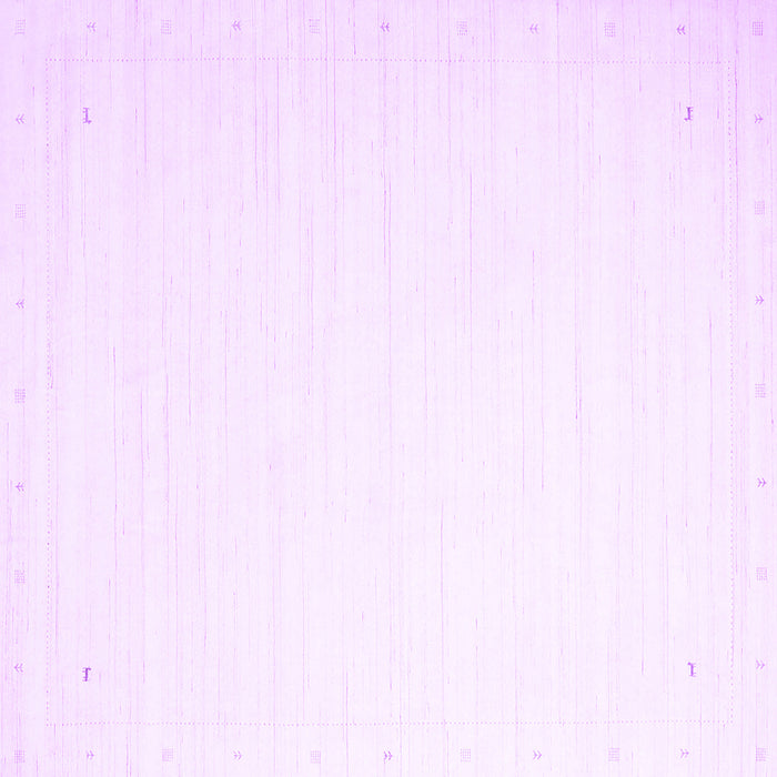 Square Solid Purple Modern Rug, con2445pur
