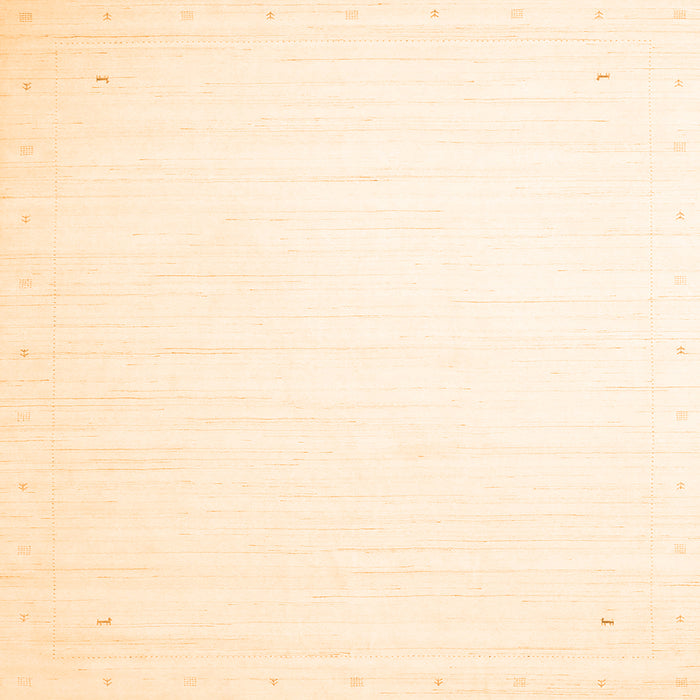 Serging Thickness of Solid Orange Modern Rug, con2445org