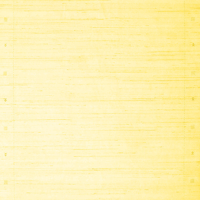 Machine Washable Solid Yellow Modern Rug, wshcon2445yw