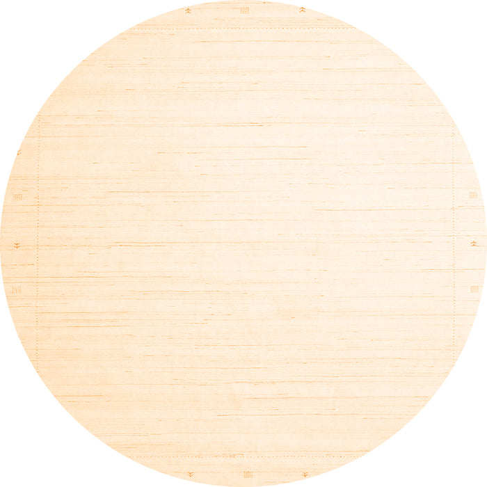 Square Solid Orange Modern Rug, con2445org