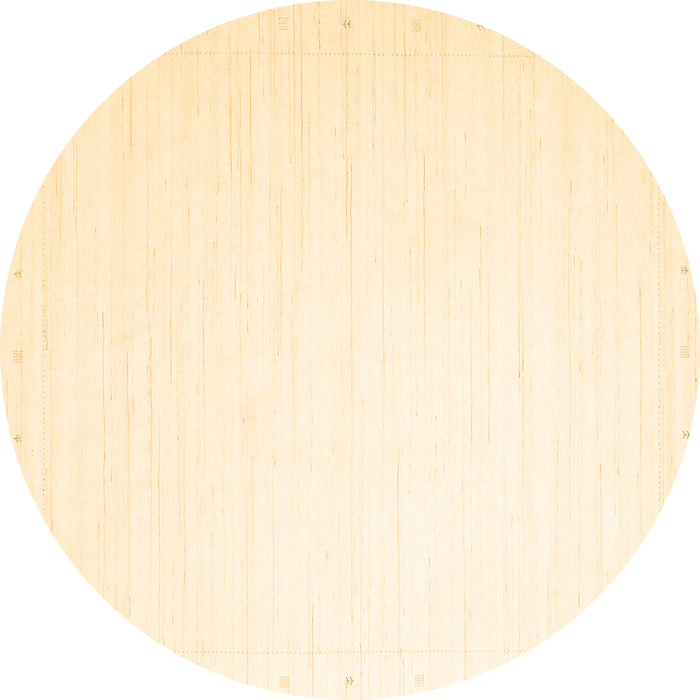 Round Solid Brown Modern Rug, con2445brn