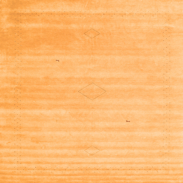 Serging Thickness of Solid Orange Modern Rug, con2446org