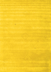 Solid Yellow Modern Rug, con2446yw