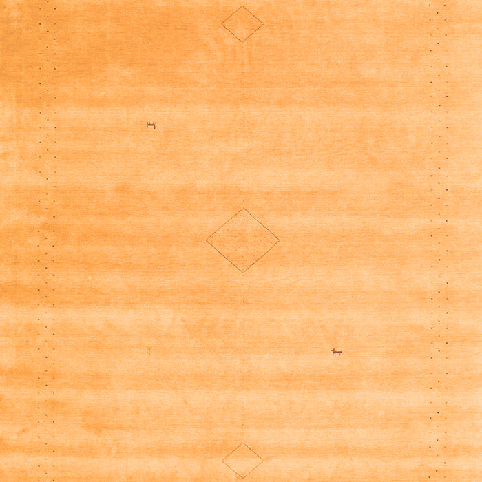 Serging Thickness of Machine Washable Solid Orange Modern Area Rugs, wshcon2446org