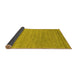 Sideview of Abstract Yellow Contemporary Rug, con2447yw