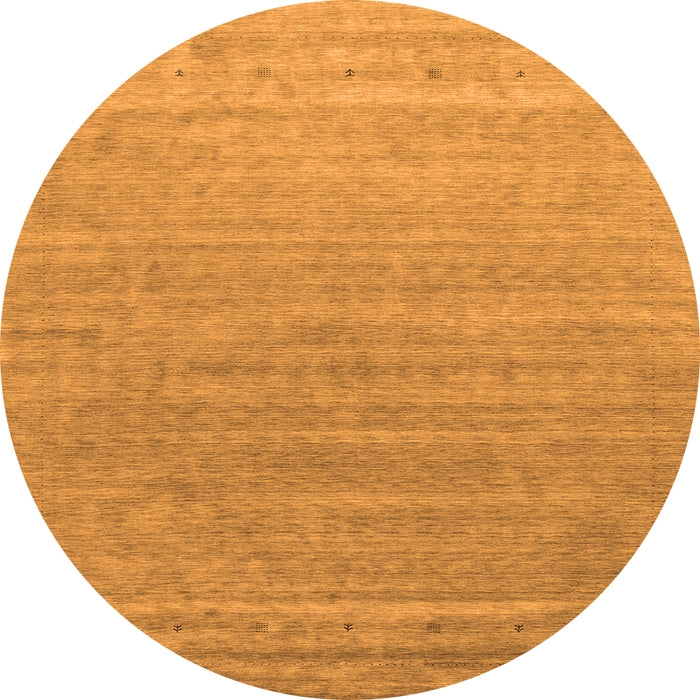 Square Abstract Orange Contemporary Rug, con2447org