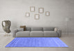 Machine Washable Abstract Blue Contemporary Rug in a Living Room, wshcon2447blu