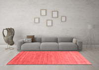 Machine Washable Abstract Red Contemporary Rug, wshcon2447red