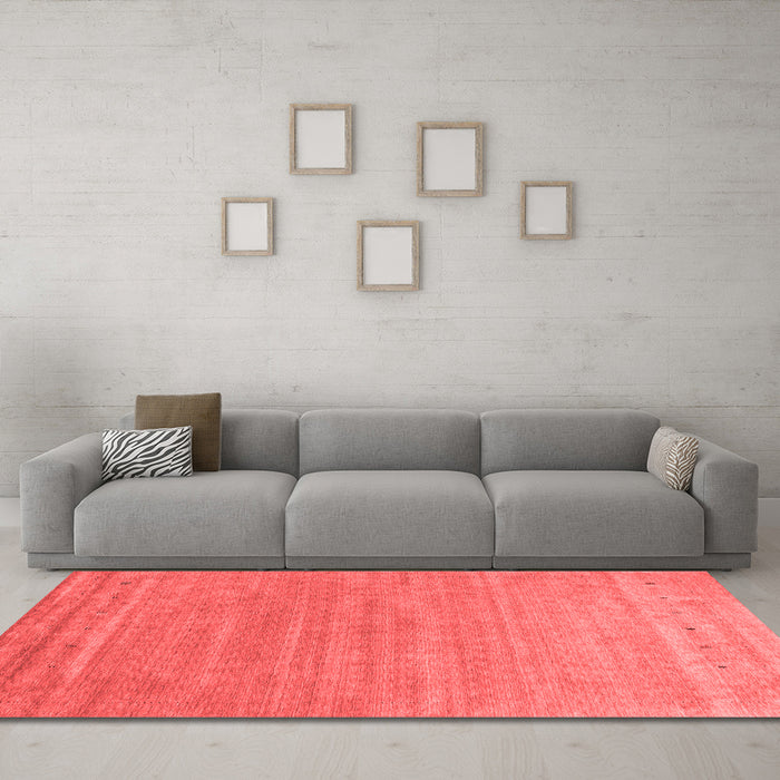 Contemporary Red Washable Rugs