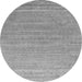 Square Abstract Gray Contemporary Rug, con2447gry