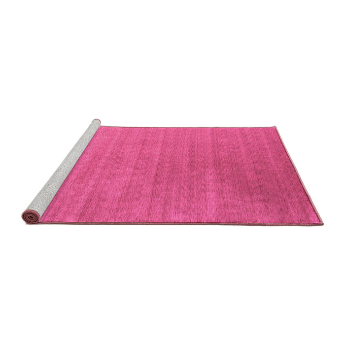 Sideview of Machine Washable Abstract Purple Contemporary Area Rugs, wshcon2448pur