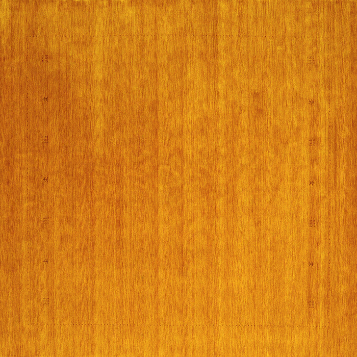 Square Machine Washable Abstract Yellow Contemporary Rug, wshcon2448yw