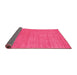 Sideview of Abstract Pink Contemporary Rug, con2449pnk