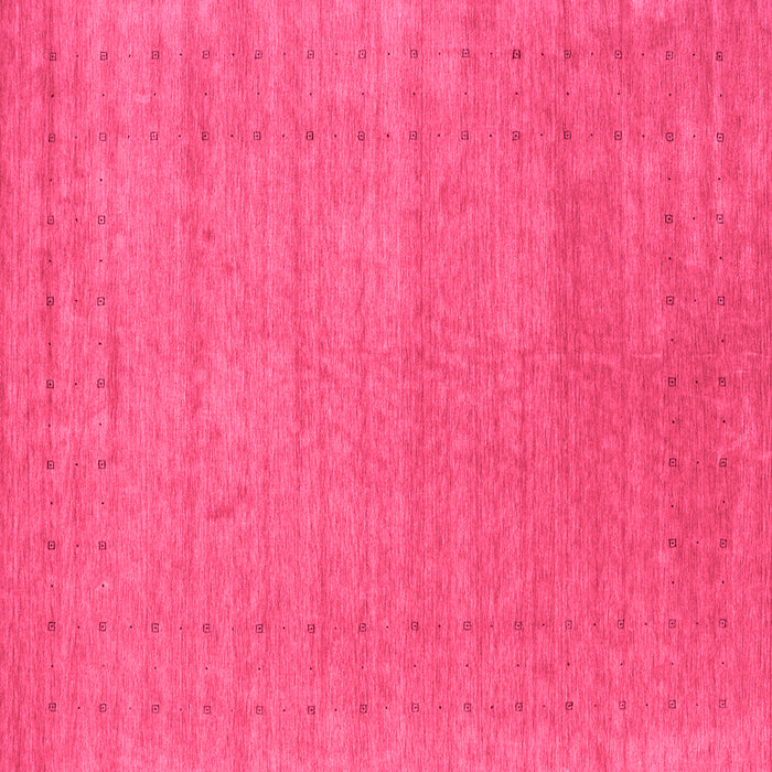 Square Machine Washable Abstract Pink Contemporary Rug, wshcon2449pnk